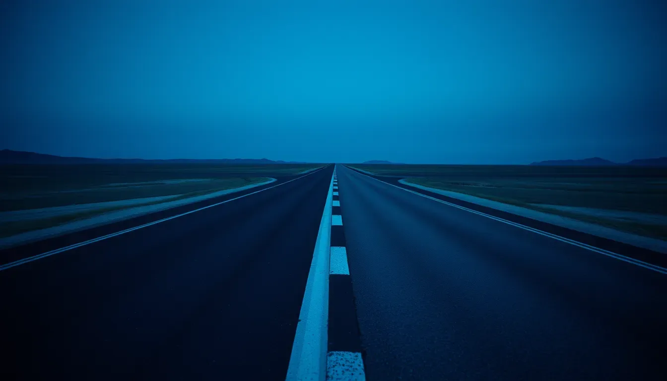 Two roads of different surfaces meeting on an empty plain, illustrating bonus and deferred pay across two systems