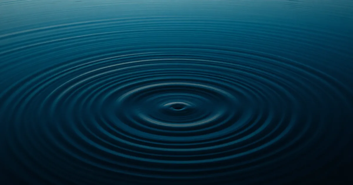 Concentric ripples on still dark water, illustrating Child Trust Fund and US tax