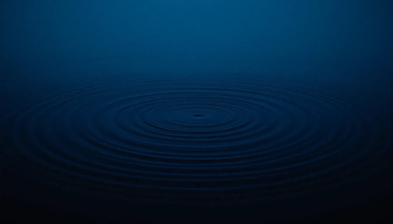 Concentric ripples on still dark water, illustrating Child Trust Fund and US tax