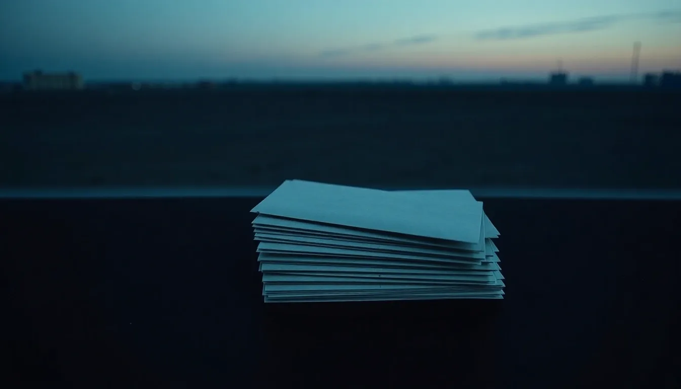 A stack of sealed unmarked envelopes on a dark table, illustrating Disclosing US income to HMRC