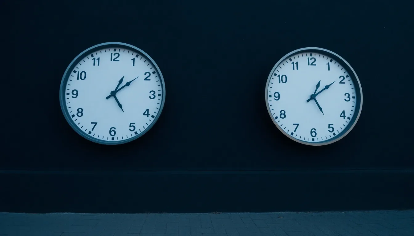 Two clocks on a dark wall showing different hours, illustrating Effectively connected income explained