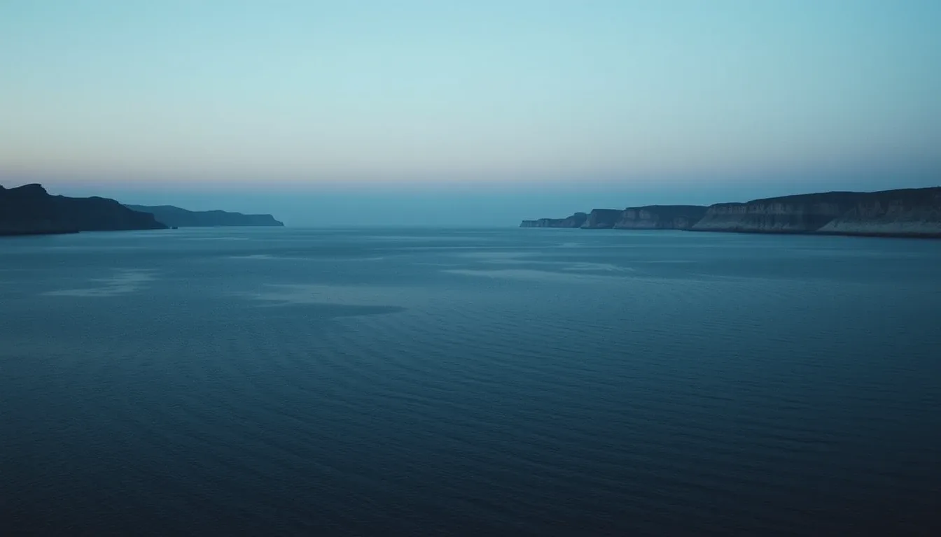 Two coastlines facing each other across a narrow strait, illustrating Form 1042-S for UK recipients