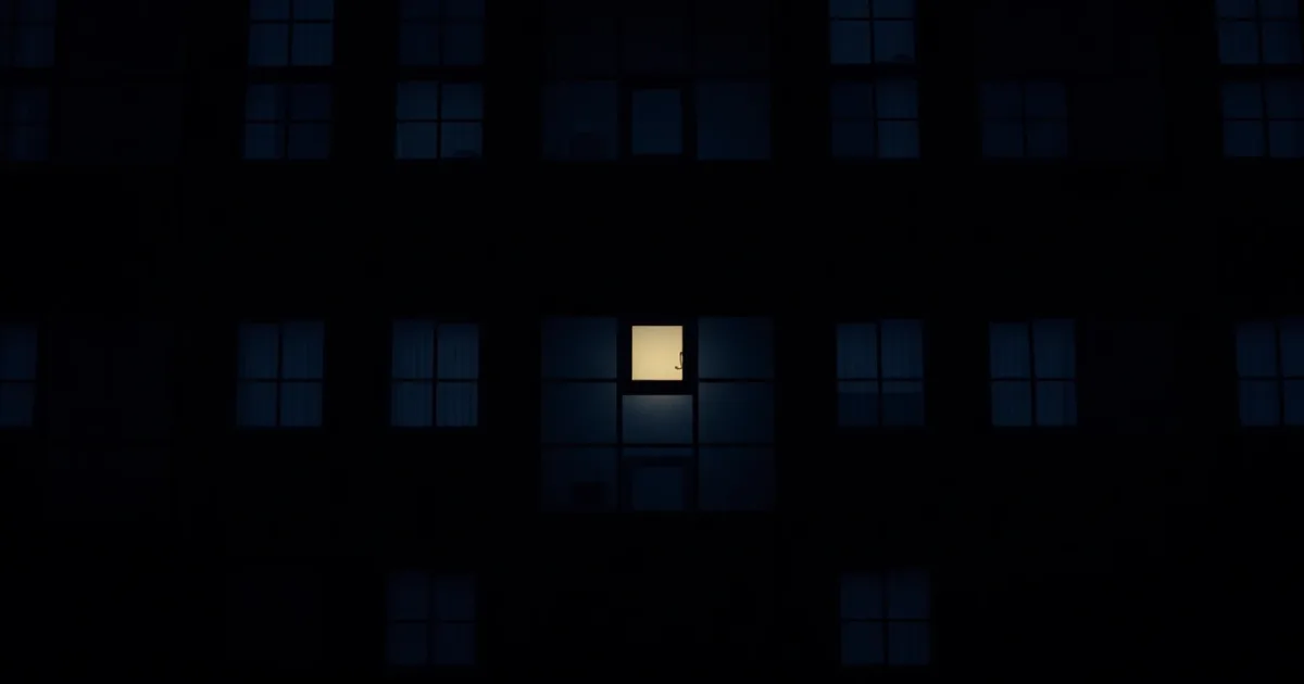 A dark facade of identical windows, a few lit from within, illustrating Form 8938 vs FBAR: which must you file?