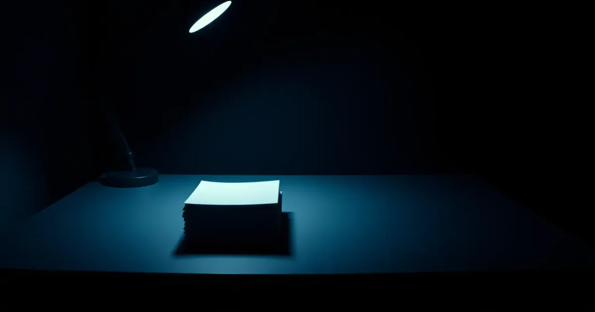 Closed folders stacked on a desk under a single lamp, illustrating IRS payment plan from abroad