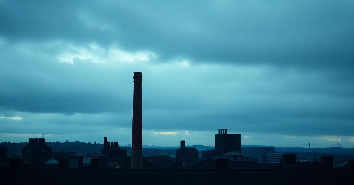 A red brick chimney skyline under heavy cloud, illustrating New tax year: what resets on 6 April