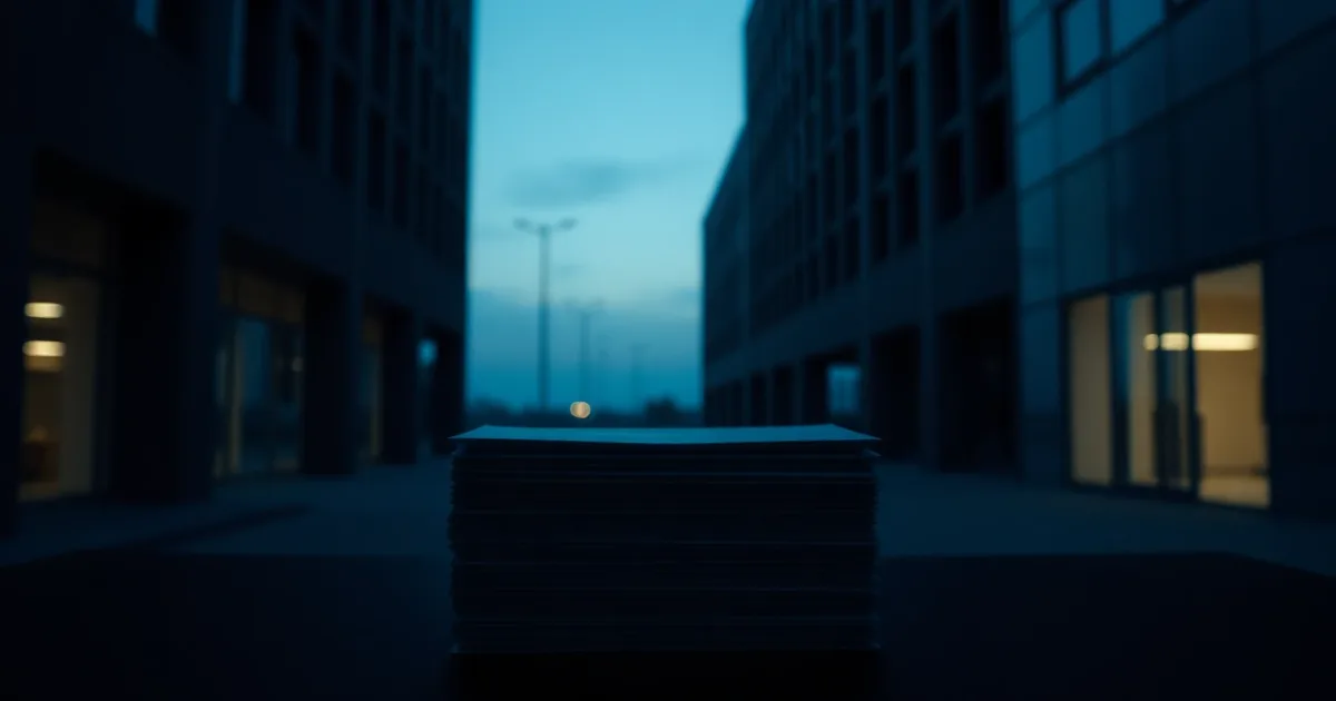 A stack of sealed unmarked envelopes on a dark table, illustrating quiet disclosure and why it backfires