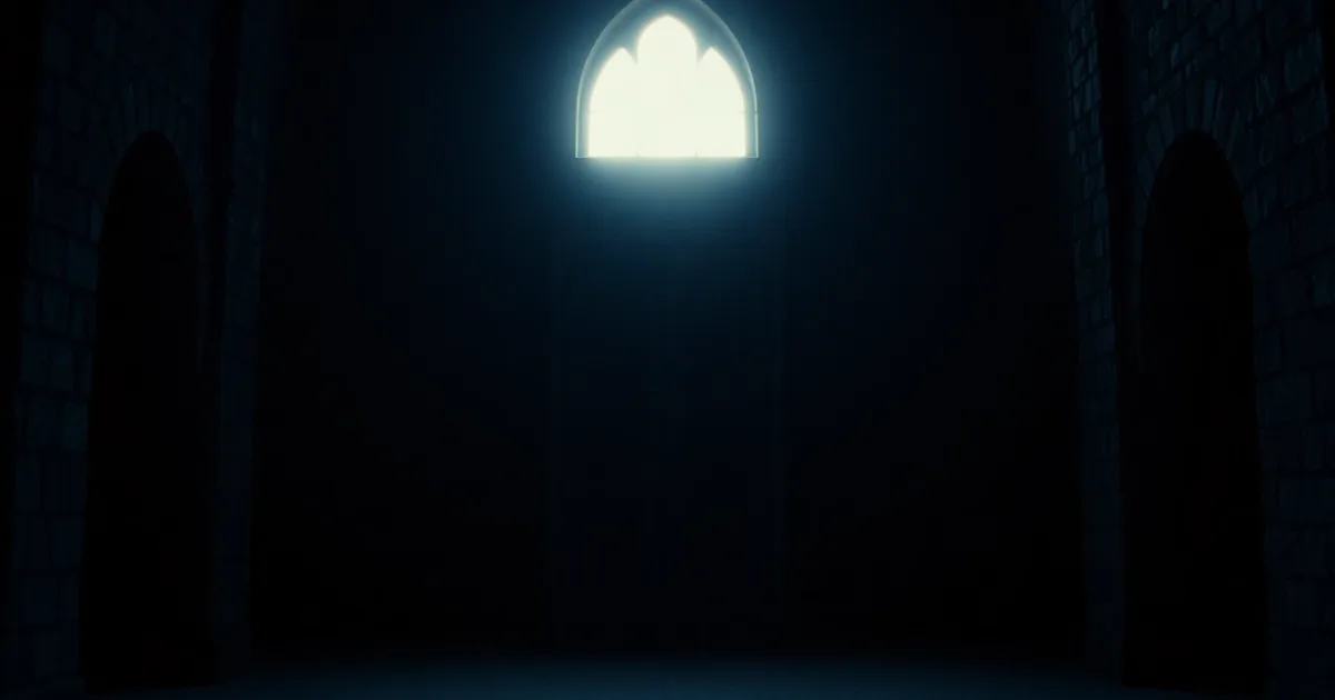 Sunlight through the arched window of an empty chapel, illustrating Roth IRA for a UK resident