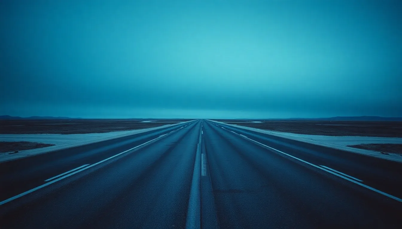 Two roads of different surfaces meeting on an empty plain, illustrating UK limited company: worth it?