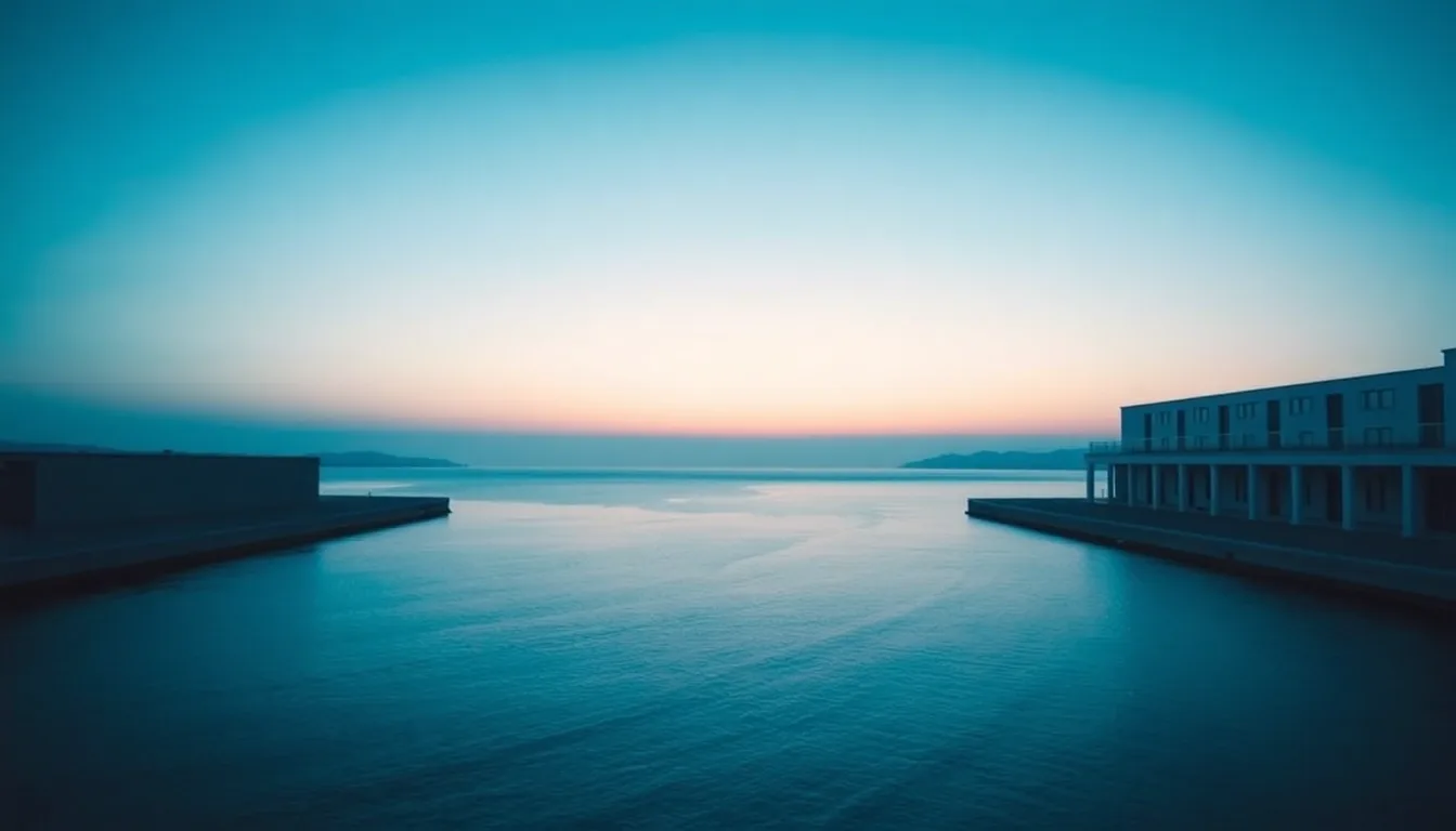 Two coastlines facing each other across a narrow strait, illustrating Treaty Article 17 and UK pension income