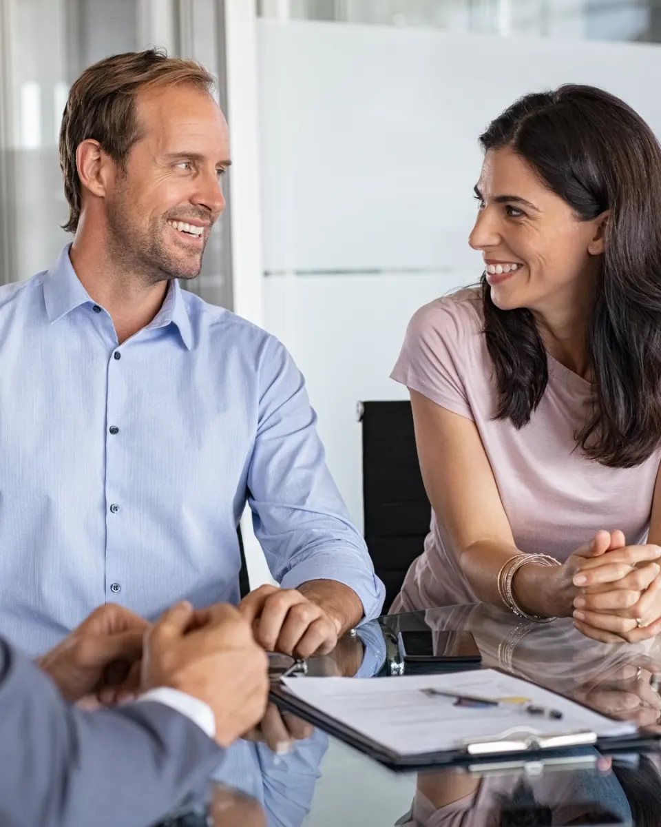 A specialist working through a client file